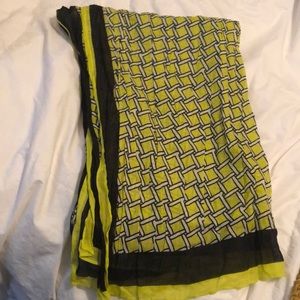 Black and green scarf